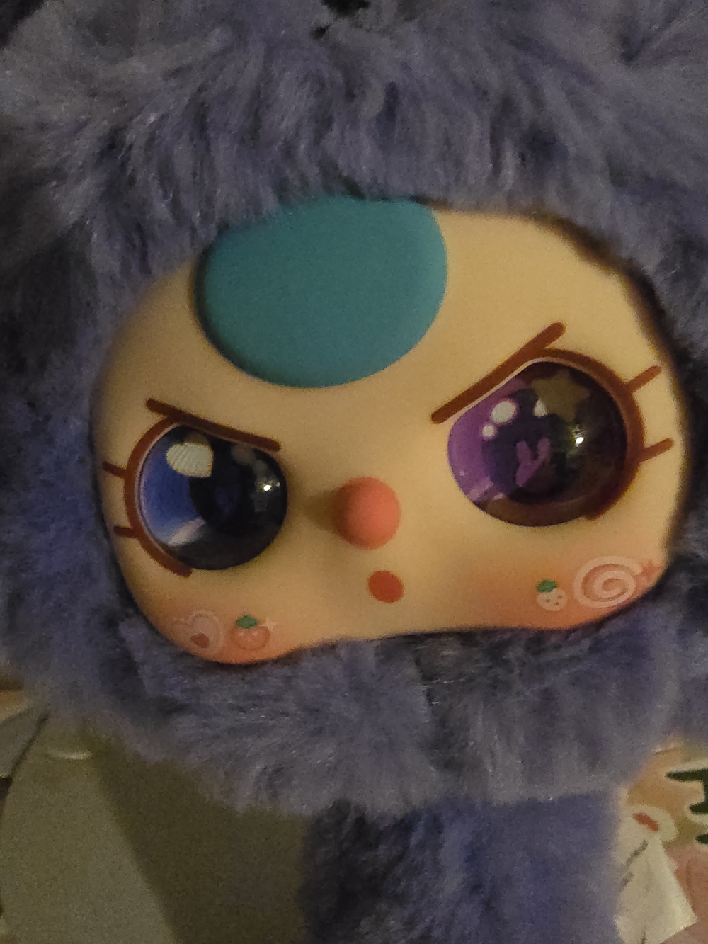 BABY THREE PLUSH HAND MIRROR PENDANT